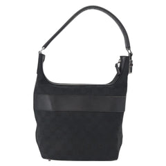 Gucci Vintage Shoulder Bag GG Canvas and Leather