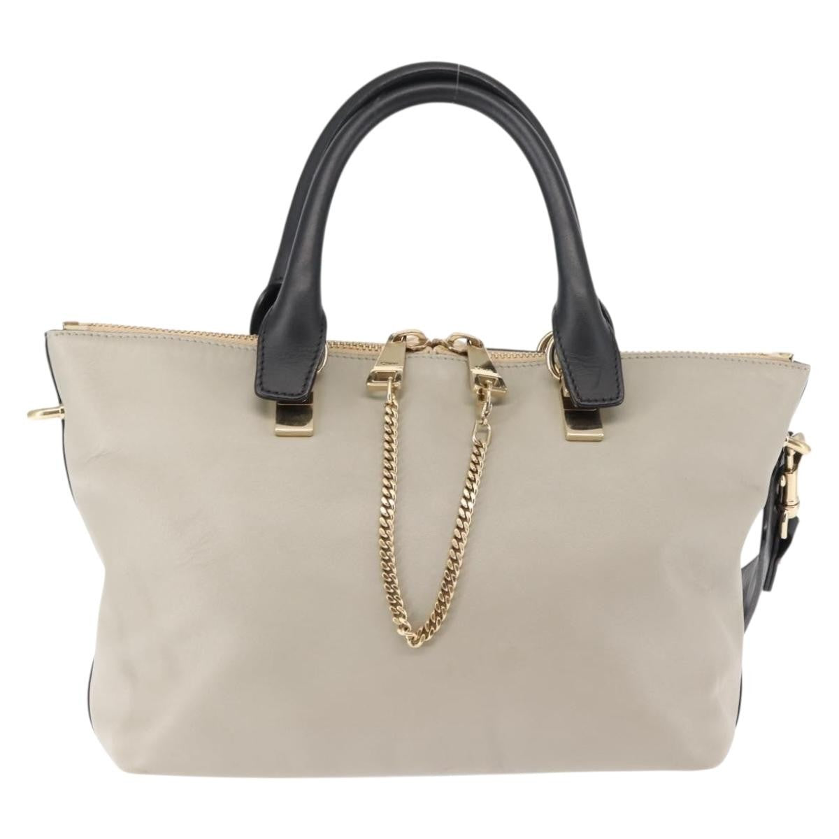 Chloe Bicolor Baylee Satchel Leather