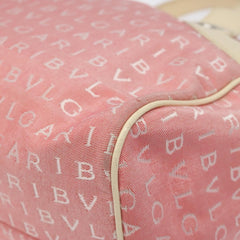 Bvlgari B.Zero1 Logomania Bag Canvas with Leather