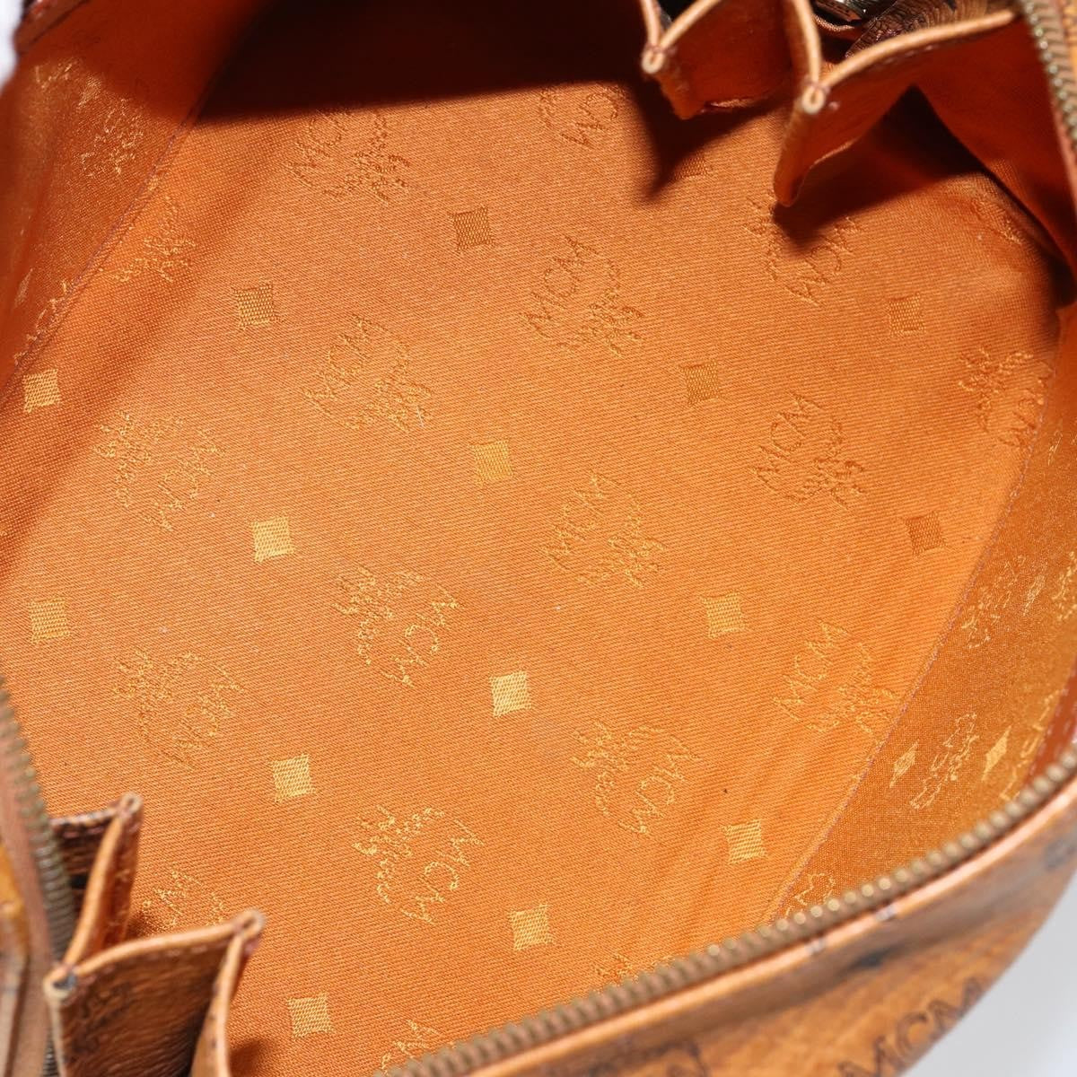 MCM Visetos Handbag Canvas and Leather