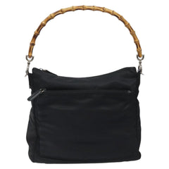 Gucci Vintage Bamboo Shoulder Bag Nylon