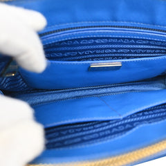 Prada Double Zip Tote Leather