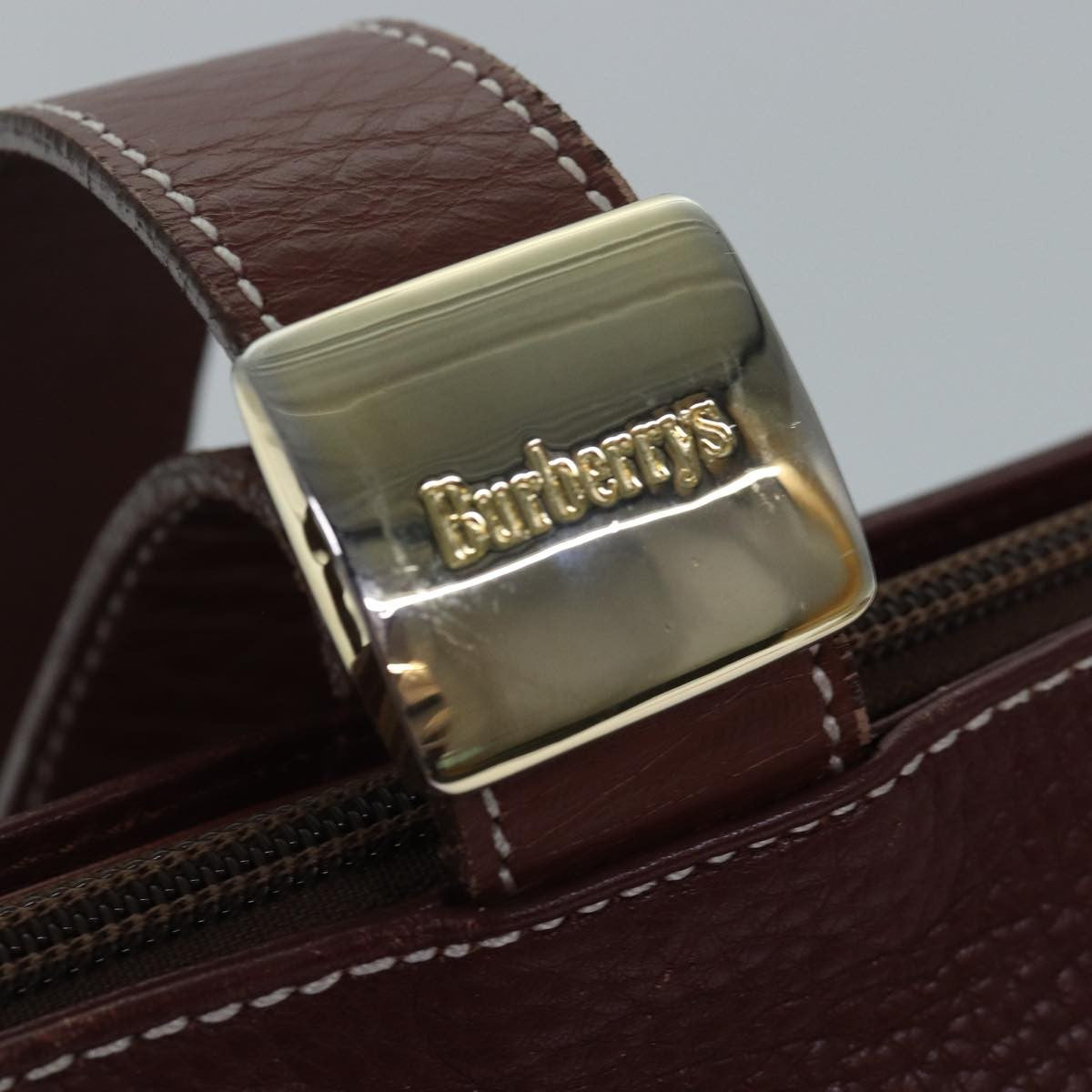 Burberry Handle Tote Leather