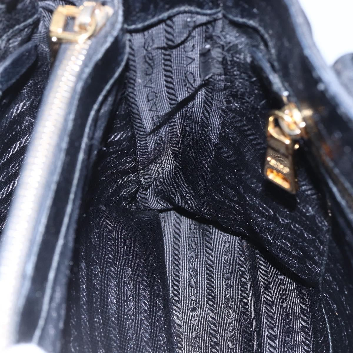 Prada Convertible Top Handle Tote Tessuto with Vernice Saffiano Leather