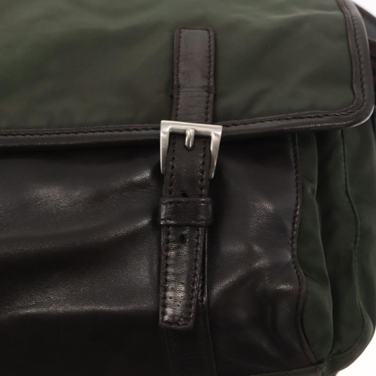 Prada Double Buckle Flap Messenger Bag Tessuto