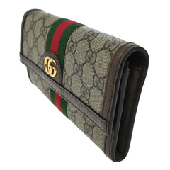Gucci Ophidia Continental Wallet GG Coated Canvas