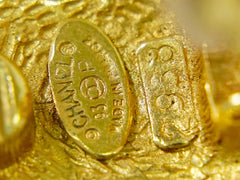 Chanel Vintage Round CC Clip-On Earrings Metal