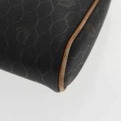 Christian Dior Vintage Honeycomb Zip Pouch Coated Canvas