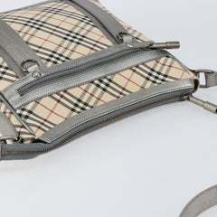 Burberry Nova check Shoulder bag Canvas and Leather
