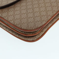 Celine Vintage Macadam Shoulder Bag Canvas