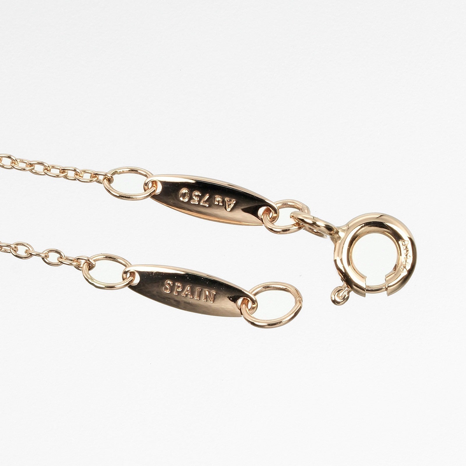 Tiffany & Co. Elsa Peretti Diamonds by the Yard 3 Stone Bracelet 18K Rose Gold with Diamonds