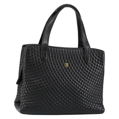 Bally Vintage Handbag Quilted Leather