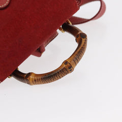Gucci Vintage Bamboo Backpack Suede