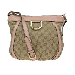 Gucci D-Ring Shoulder Bag (Outlet) GG Canvas