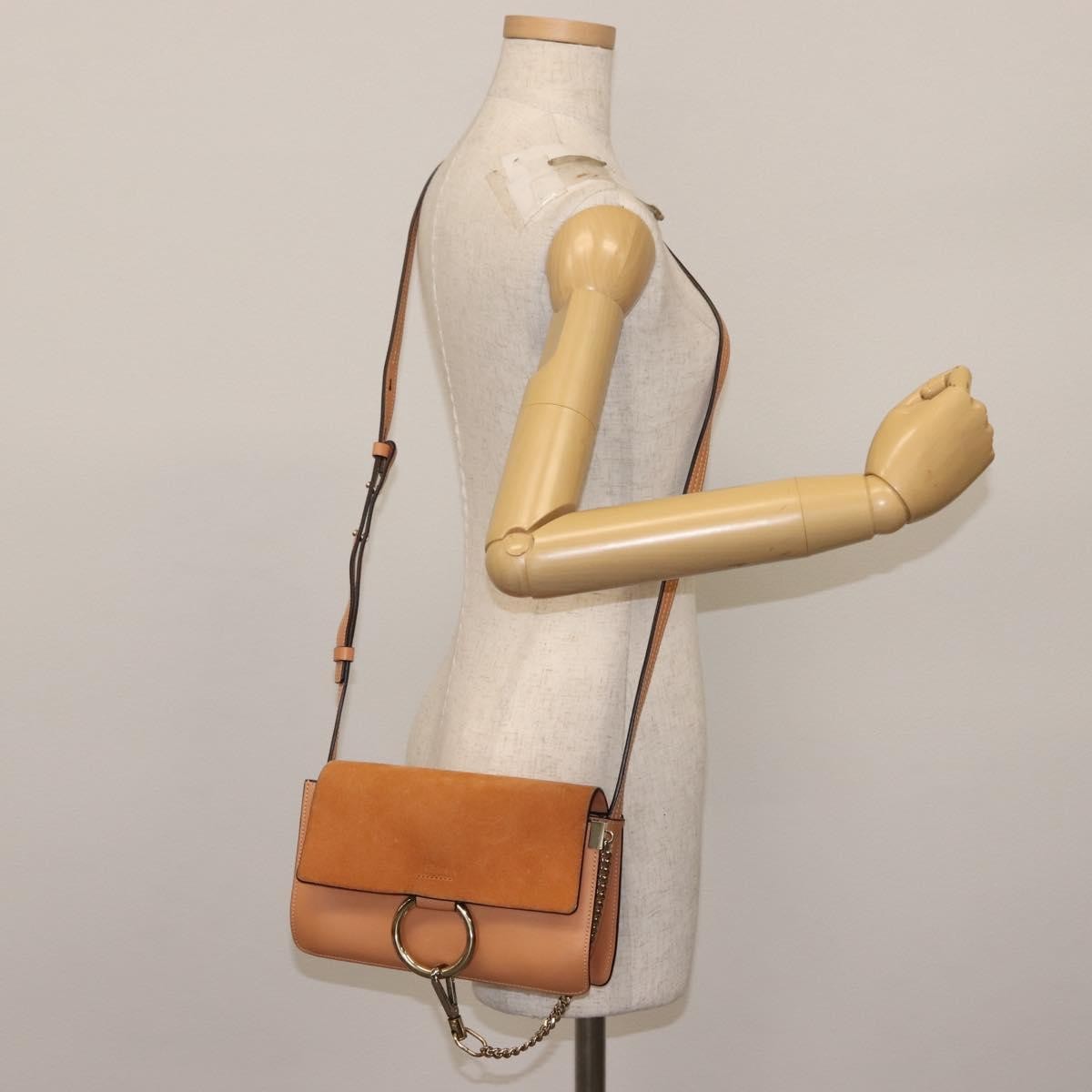 Chloe Faye Shoulder Bag Leather and Suede