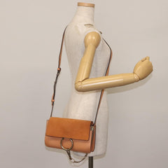 Chloe Faye Shoulder Bag Leather and Suede