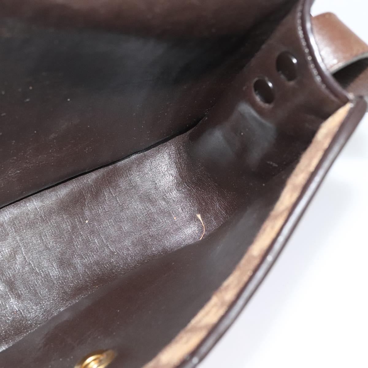 Christian Dior Vintage Trotter Flap Shoulder Bag Canvas