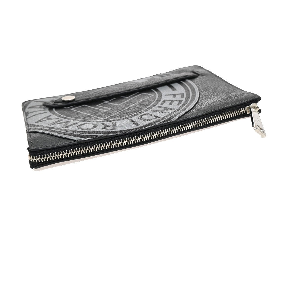 Fendi logo zip pouch FF Printed Leathear