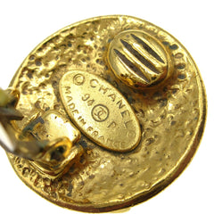 Chanel CC Button Clip-On Earrings Metal