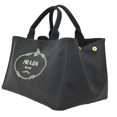 Prada Canapa Convertible Tote Canvas