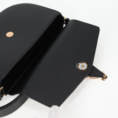 Versace Virtus Flap Messenger Bag Leather