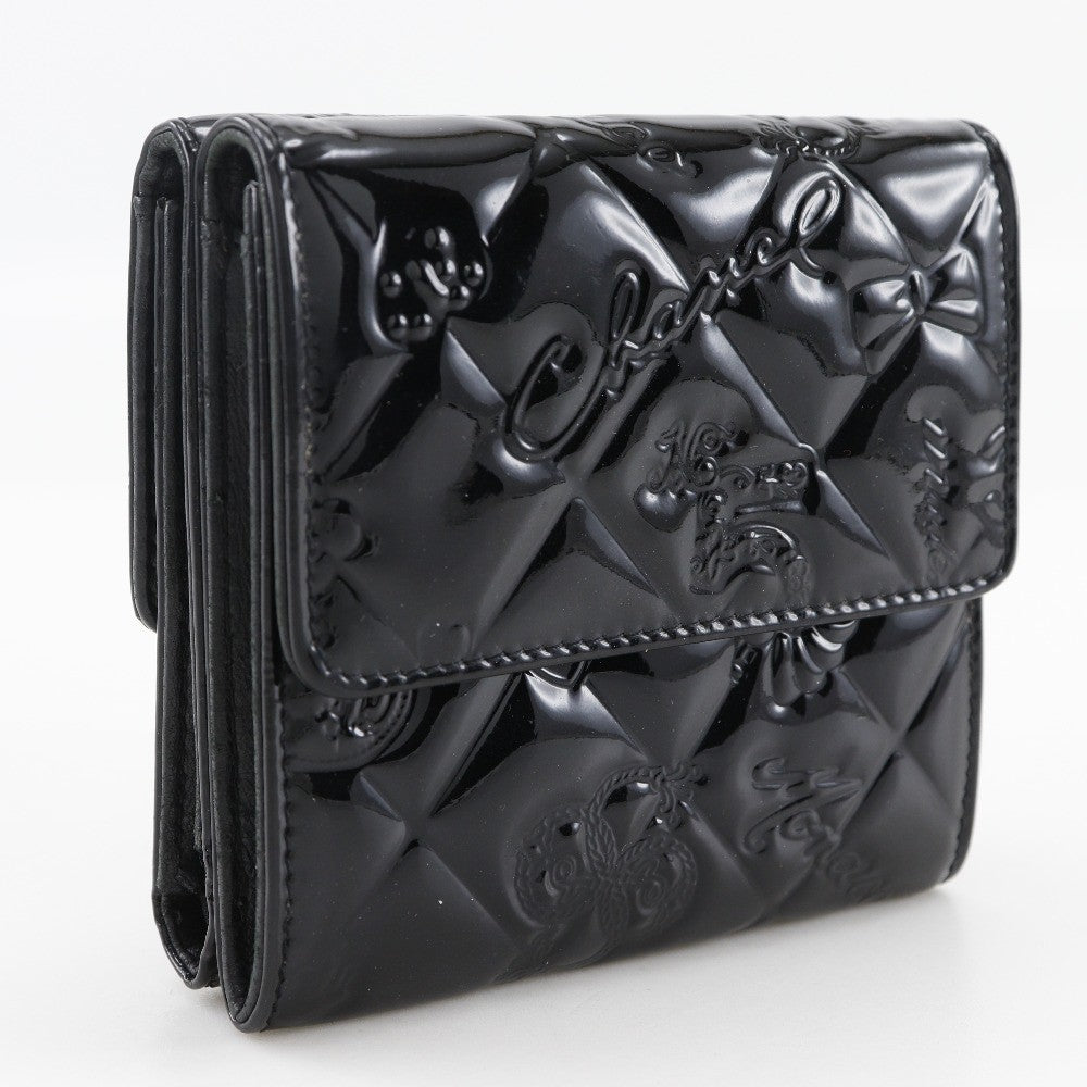 Chanel Bi-Fold Wallet Quilted Patent