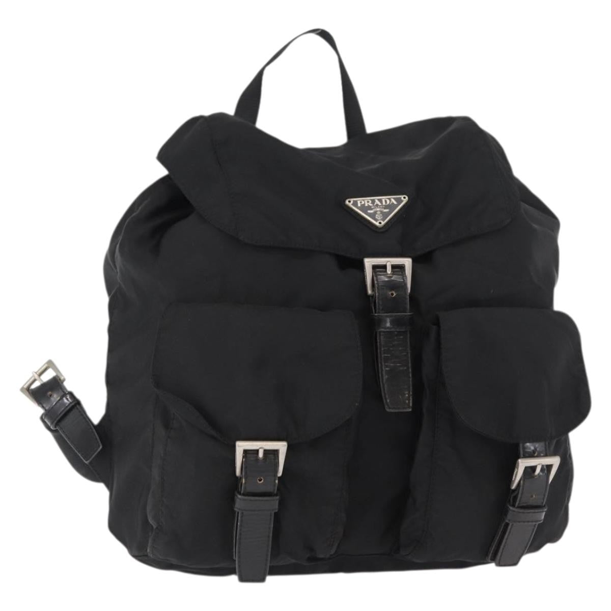 Prada Double Front Pocket Backpack Tessuto