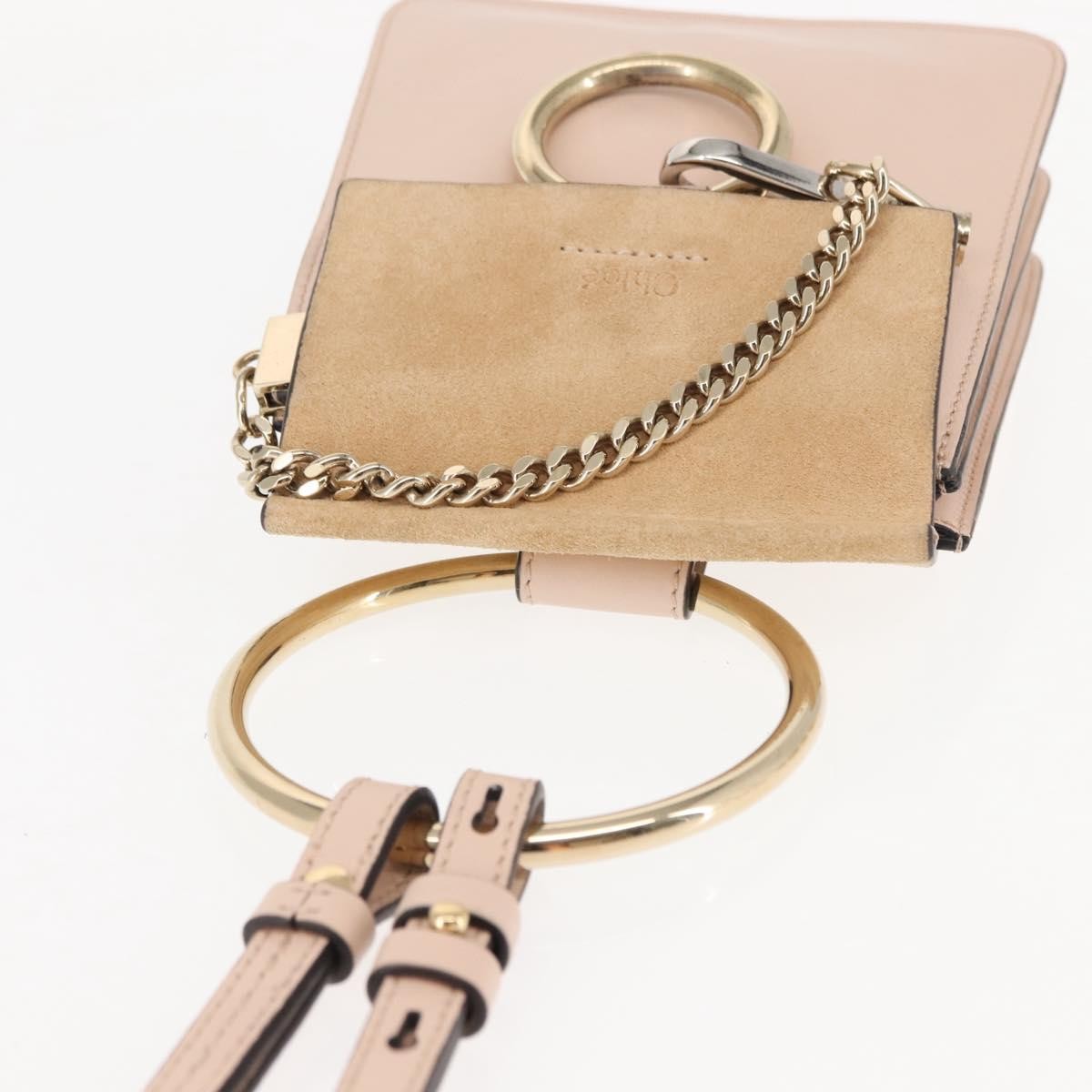 Chloe Faye Bracelet Crossbody Bag Leather and Suede