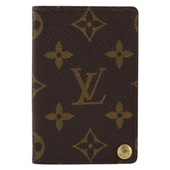Louis Vuitton Porte Cartes Pression Card Case Monogram Canvas