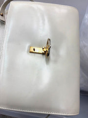 Celine Vintage Triomphe Flap Bag Leather