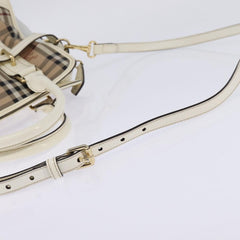 Burberry Minford Satchel Haymarket Coated Canvas