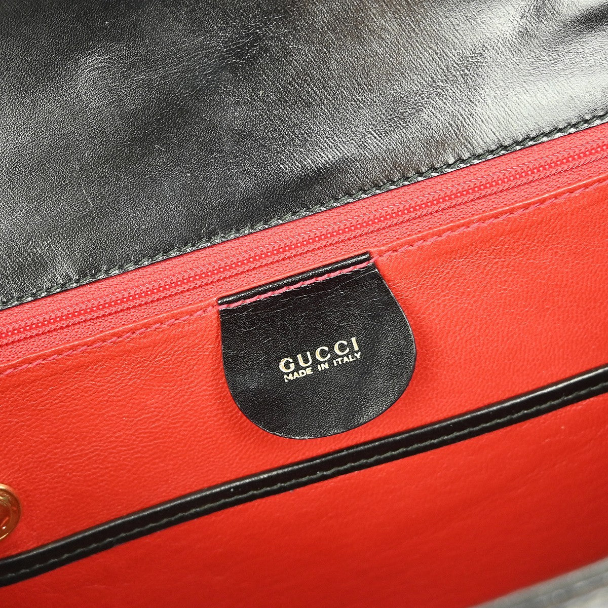 Gucci Vintage Convertible Bamboo Top Handle Bag Leather