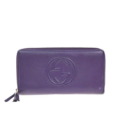 Gucci Soho Zip Around Wallet Leather