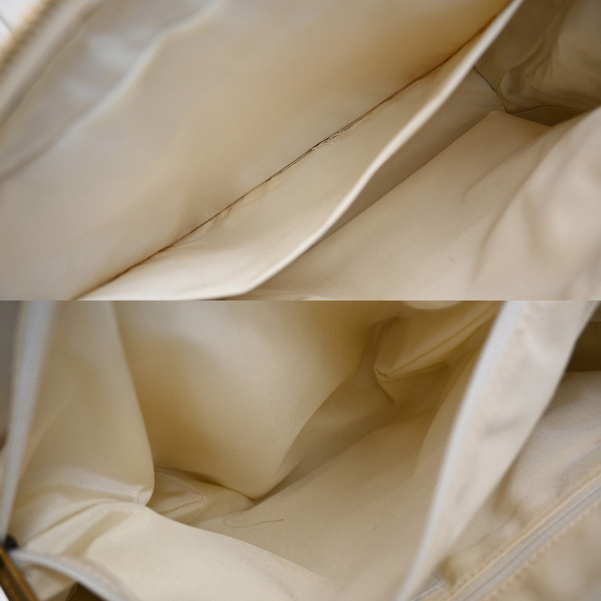 Chanel Surpique Zip Around Satchel Quilted Leather