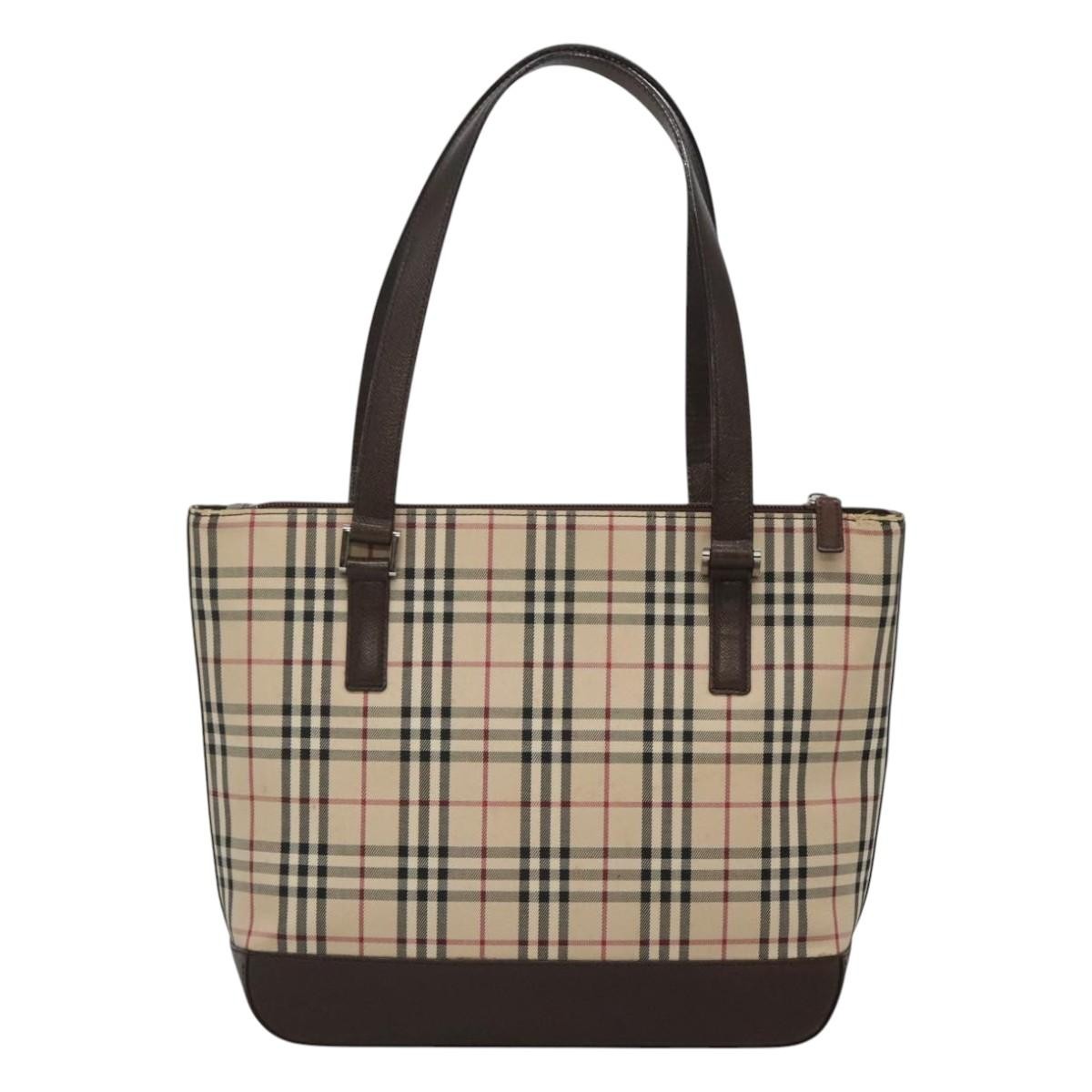 Burberry Nova Check Tote canvas check pattern