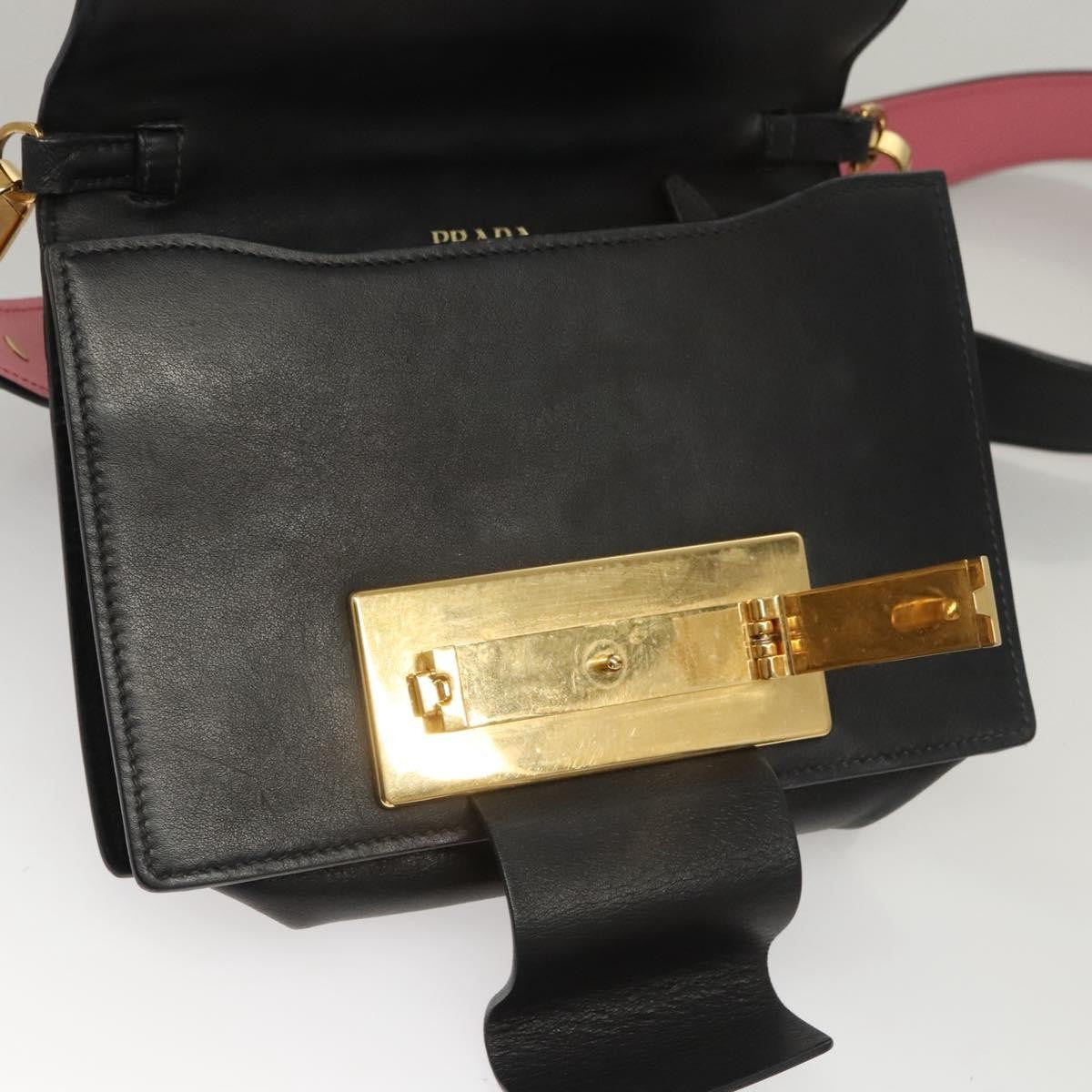 Prada Metal Ribbon Shoulder Bag City Calfskin