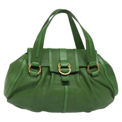 Bvlgari Chandra Top Handle Bag Leather