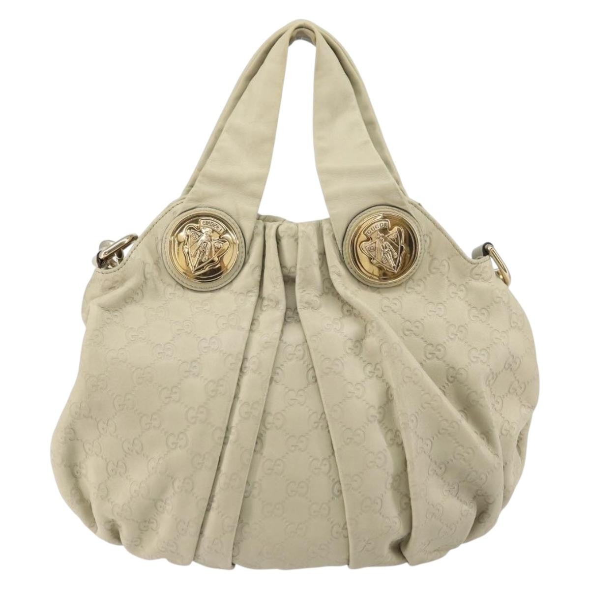 Gucci Hysteria Convertible Top Handle Bag Guccissima Leather