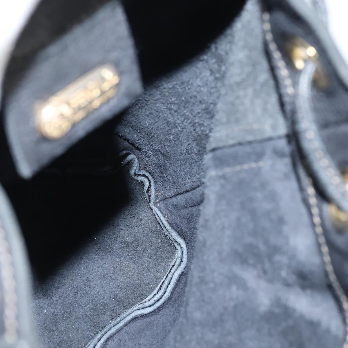 Fendi Logo Flap Drawstring Backpack Leather