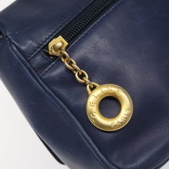Celine Vintage Circle Logo Crossbody Bag Leather
