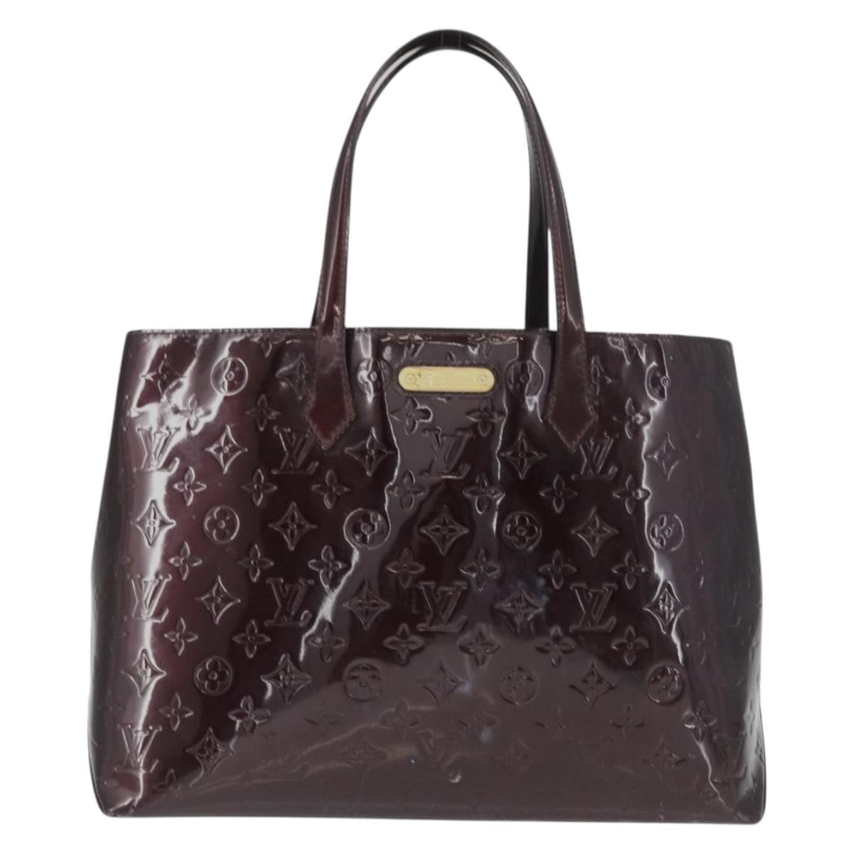 Louis Vuitton Wilshire Handbag Monogram Vernis
