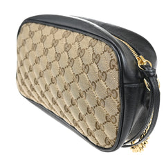 Gucci GG Marmont Shoulder Bag Diagonal Quilted GG Canvas with Leather