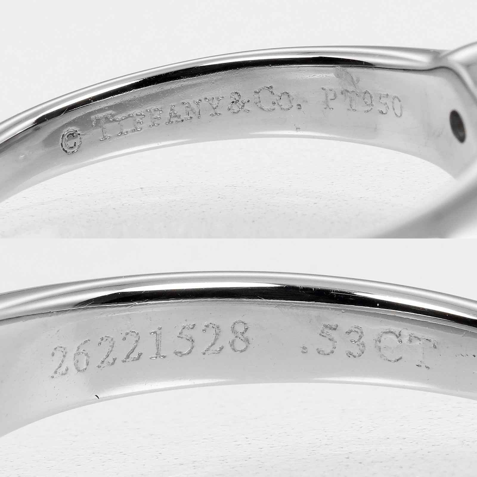 Tiffany & Co. Tiffany Setting Solitaire Ring Platinum with RBC Diamond I/VS1