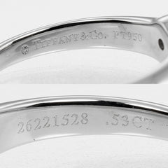 Tiffany & Co. Tiffany Setting Solitaire Ring Platinum with RBC Diamond I/VS1