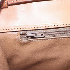 Celine Vintage Macadam Circle Logo Shoulder Bag Canvas and Leather