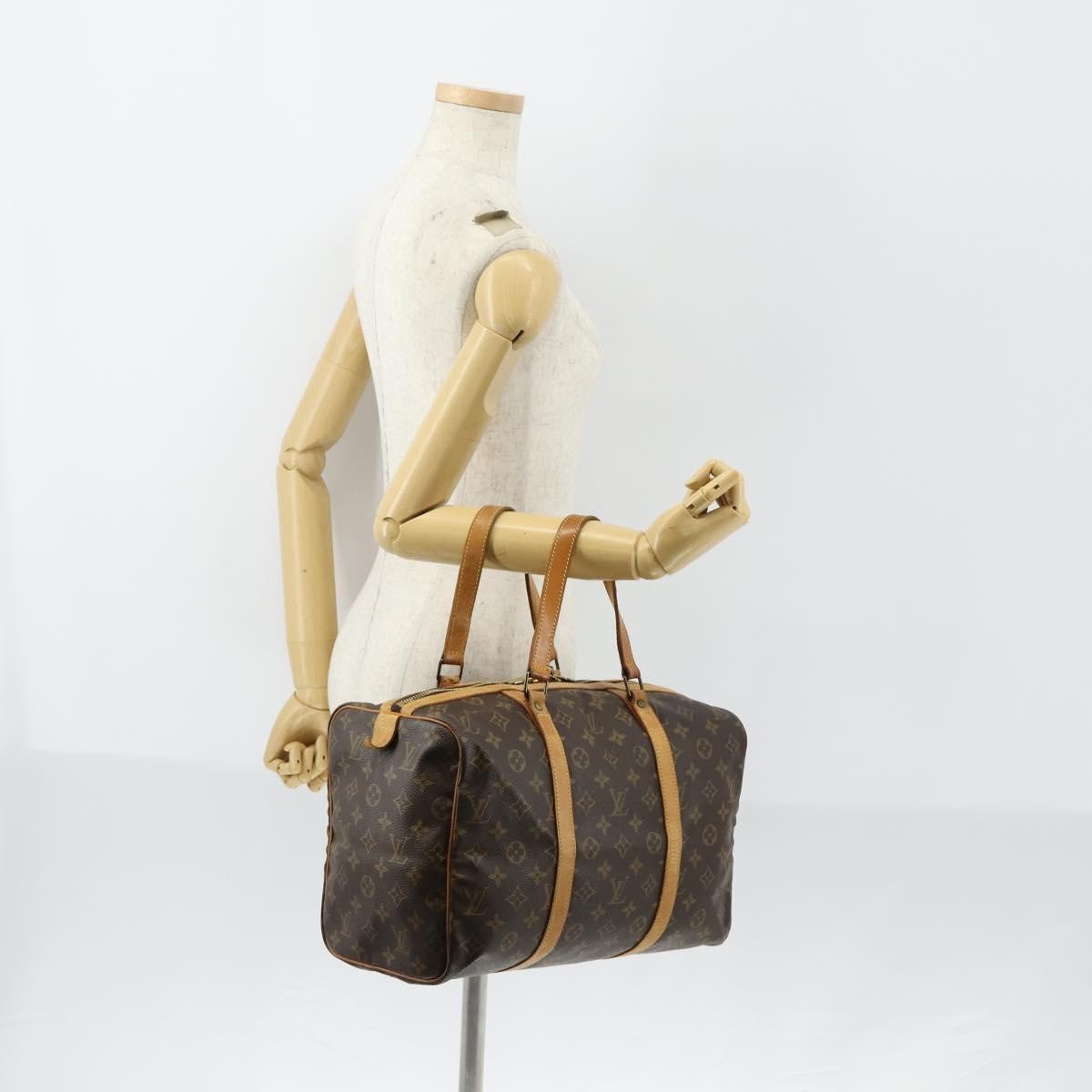 Louis Vuitton Sac Souple Handbag Monogram Canvas