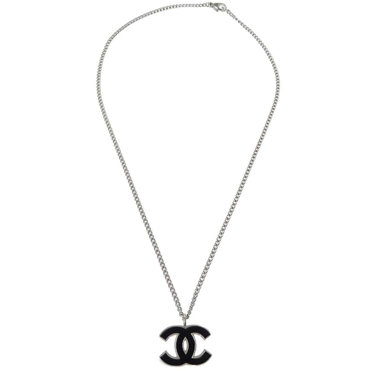 Chanel CC Pendant Necklace Metal