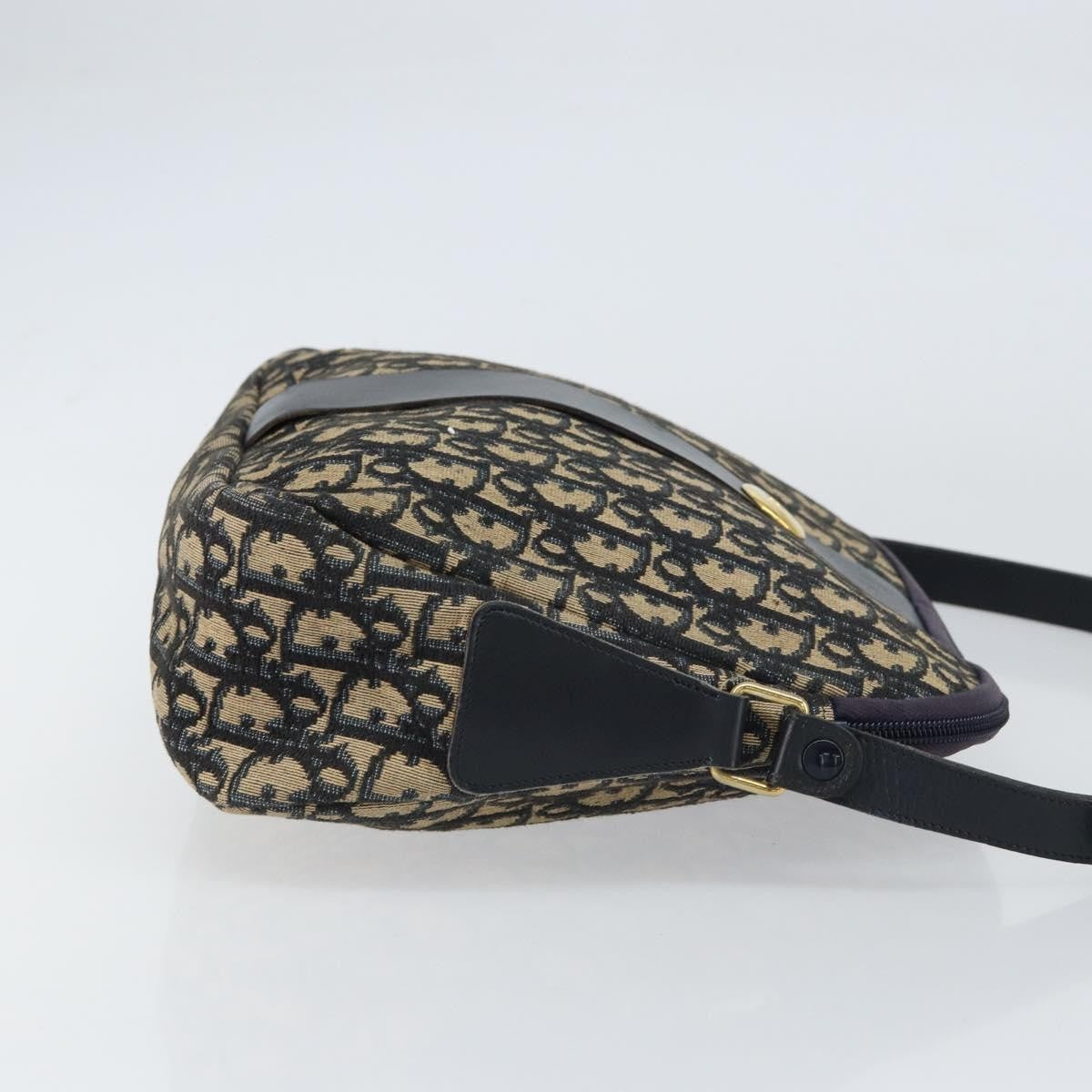 Christian Dior Vintage CD Trotter Handbag Canvas