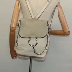 Chloe Faye Backpack Leather and Suede