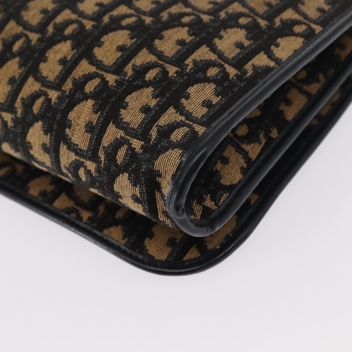 Christian Dior Vintage Trotter Shoulder Bag Canvas